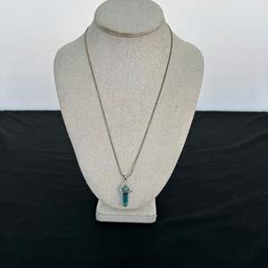 Lot #453 Sterling Silver Necklace w/ Pendant