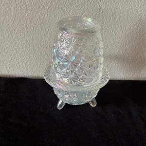 Lot #12 Iridescent Glass Fairy Lamp