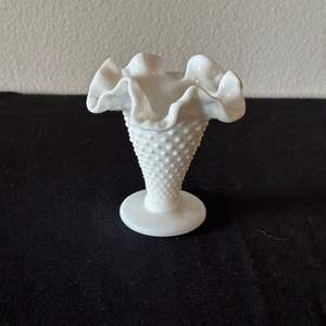 Lot #34 Mini Milk Glass Vase