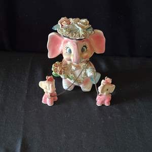 Lot #66 Hand Painted Elephants - Japan