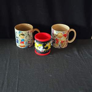 Lot #101 (3) Disney Mugs - Mickey Mouse, Grumpy & Pinocchio