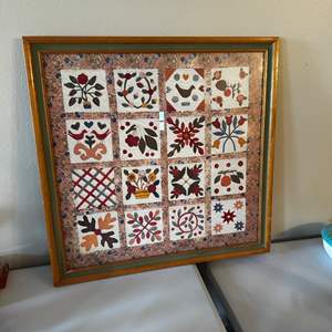 Lot #108 Framed Quilt