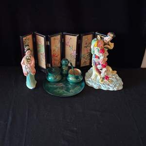 Lot #112 Variety of Oriental Home Decor