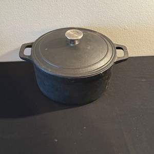 Lot #140 Cast Iron Martha Stuart Pot w/ Lid