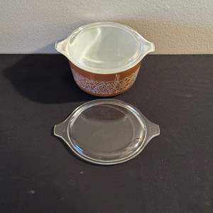 Lot #141 Pyrex Casserole Dish w/ 2 Lids