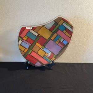 Lot #151 Peggy Karr Colorful Glass Platter