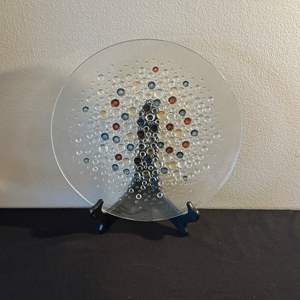 Lot #152 Confetti Bubble Glass Platter