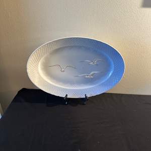 Lot #154 Large Oval Ceramic Seagull Platter - Denmark