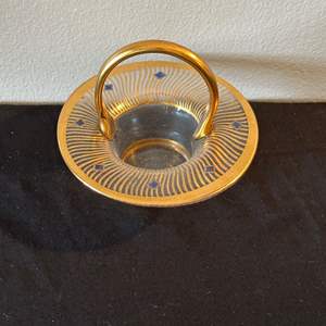 Lot #175 Decorative Mini Glass Basket