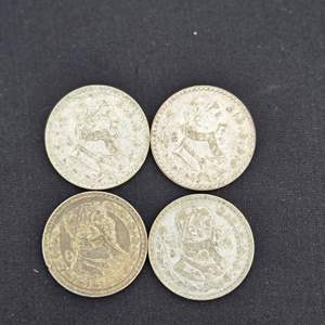 Lot #198 (4) Mexico Peso Coins