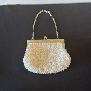 Lot #205 White Beaded Evening Purse