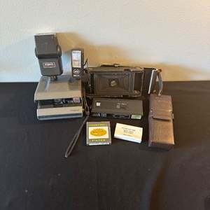 Lot #214 Vintage Cameras & Accessories 