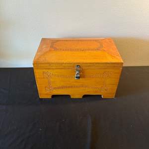 Lot #221 Wood Jewelry Box