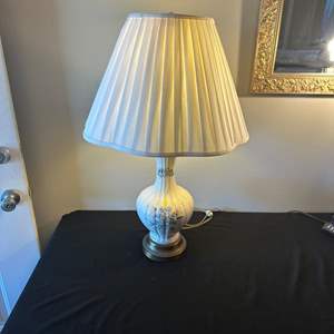 Lot #223 Elegant Ceramic Table Lamp