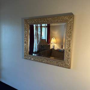 Lot #232 Beveled Glass Mirror