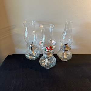 Lot #233 (3) Oil Lamps