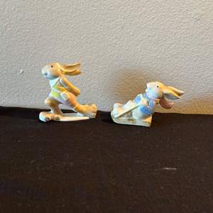 Lot #258 (2) Fitz & Floyd Ceramic Bunnies