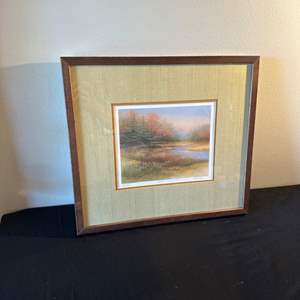 Lot #266 Alaniz "Fall Farewell" Framed Art - Signed Print w/ COA