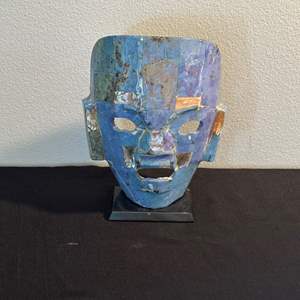 Lot #279 Mosaic Ceramic Mask on Granite Base