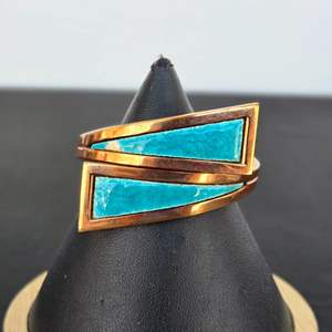 Lot #293 Matisse Renior Copper & Enamel Painted Bracelet 