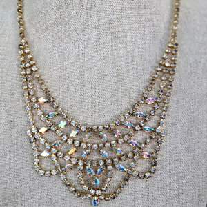 Lot #298 Elegant Aurora Borealis Necklace 