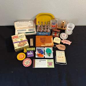 Lot #306 Variety of Vintage Memorabilia & More - Pocket Stapler, Disneyland Ticket Coupon Book & More