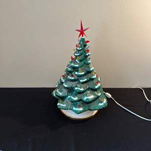 Lot #321 Lighted Ceramic Christmas Tree