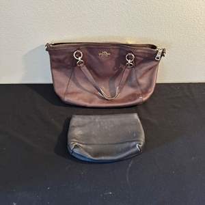 Lot #332 Coach Purse & Change Purse