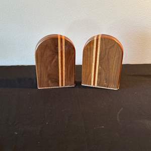 Lot #361 Wood Bookends Set