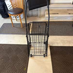 Lot #437 Folding Wire Shopping Cart