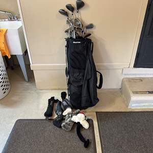 Lot #444 Golf Clubs, Bag & More