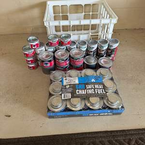 Lot #457 Large Assortment of Canned Cooking Fuel