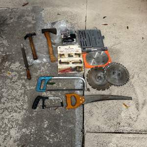 Lot #474 Hand Saws, Axe & More Tools