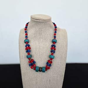 Lot #493 Murano? Beaded Necklace 