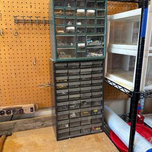 Lot #508 Parts Organizers w/ Variety of Parts