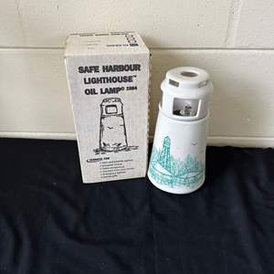 Lot #530 Safe Harbour Lighthouse Oil Lamp