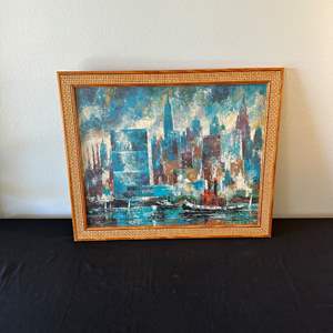 Lot #568 Decorative Cityscape Painting