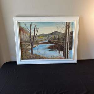 Lot #571 Beautiful Framed Landscape Painting