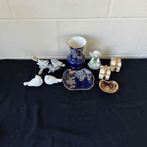 Lot #661 Elegant Assortment of Figurines & Home Decor - England, Japan & More