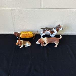 Lot #662 (4) Ceramic Dogs - England & More