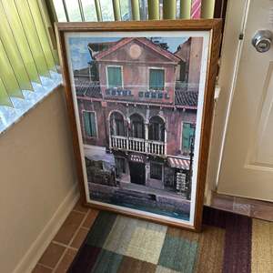 Lot #694 Hotel Canal Framed Print