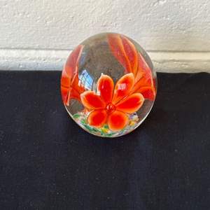 Lot #704 Blown Art Glass Paperweight 