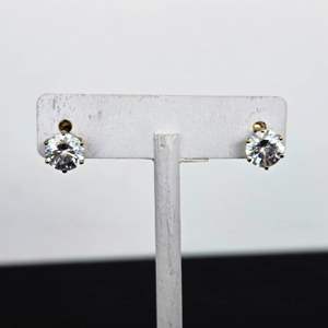 Lot #747 Sterling Silver Stud Earrings 