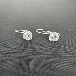 Lot #761 Sterling Silver & CZ Earrings 