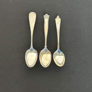 Lot #804 (3) Sterling Silver Spoons - TW is 47.7g