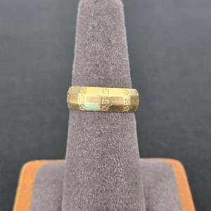 Lot #834 14k Gold Ring - TW is 4.59 - Size 6