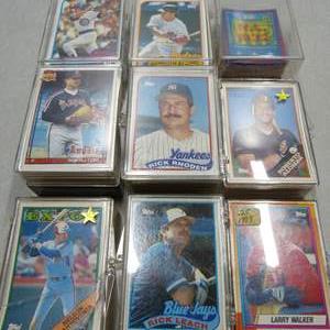 Lot #105 Large Mixed Lot of Baseball Cards As Shown With Plastic Storage Boxes