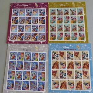 Lot #203  Lot of collectible stamps (Guaranteed to still be good) $30.80 face value "Disney Themed"