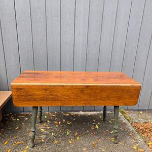 Lot #258 Vintage Wood Folding Table