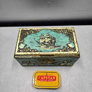 Lot #297 Mixed Lot Vintage Cigar and Tobacco Tins As Shown